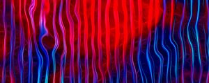 Preview wallpaper waves, lines, abstraction, red, blue