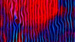 Preview wallpaper waves, lines, abstraction, red, blue