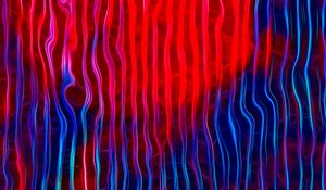Preview wallpaper waves, lines, abstraction, red, blue