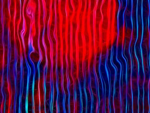 Preview wallpaper waves, lines, abstraction, red, blue