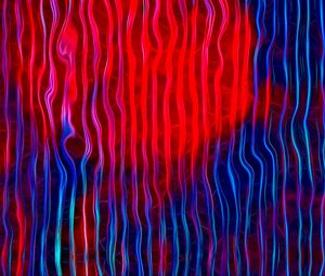 Preview wallpaper waves, lines, abstraction, red, blue