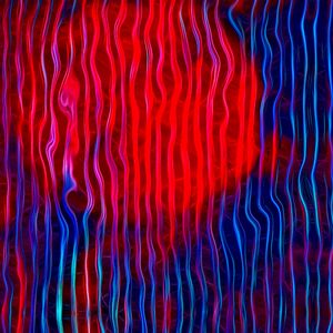 Preview wallpaper waves, lines, abstraction, red, blue
