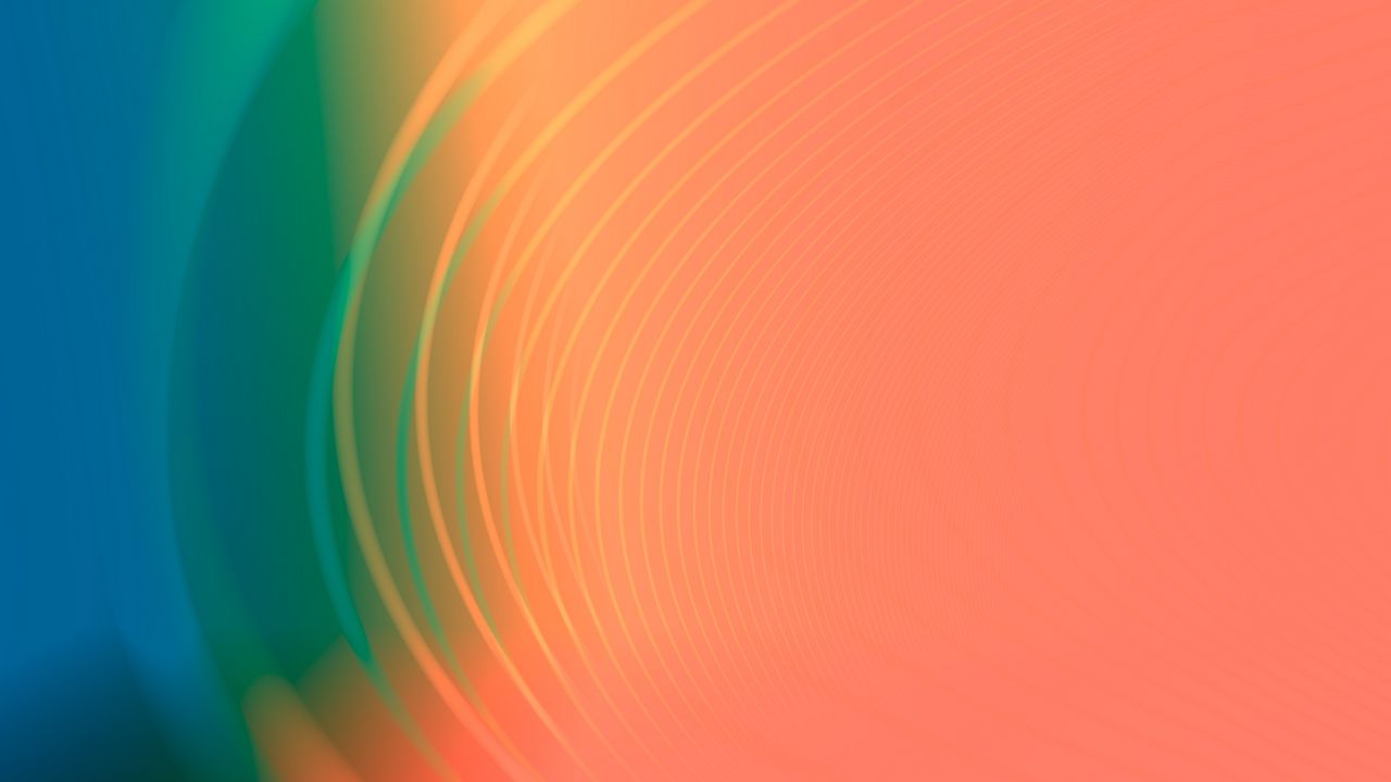 Wallpaper waves, lines, abstraction, colorful, blur