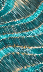 Preview wallpaper waves, lines, glare, abstraction, blue