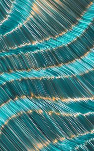 Preview wallpaper waves, lines, glare, abstraction, blue