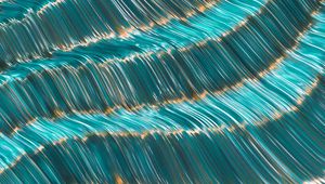 Preview wallpaper waves, lines, glare, abstraction, blue