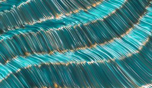 Preview wallpaper waves, lines, glare, abstraction, blue