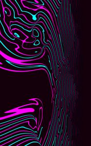 Preview wallpaper waves, lines, glowing, winding, abstraction