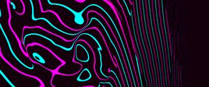 Preview wallpaper waves, lines, glowing, winding, abstraction