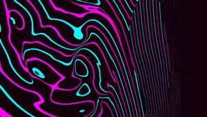 Preview wallpaper waves, lines, glowing, winding, abstraction