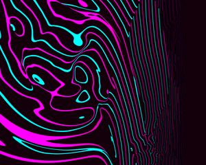 Preview wallpaper waves, lines, glowing, winding, abstraction