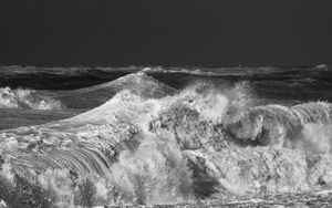 Preview wallpaper waves, ocean, sea, splashes, sea foam