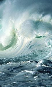 Preview wallpaper waves, ocean, storm, elements, foam