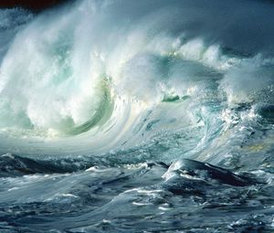 Preview wallpaper waves, ocean, storm, elements, foam