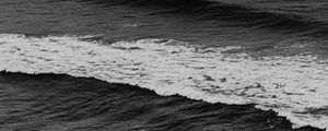 Preview wallpaper waves, ocean, water, bw