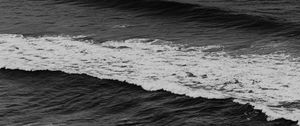 Preview wallpaper waves, ocean, water, bw