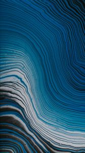 Preview wallpaper waves, paint, liquid, abstraction, blue