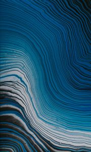 Preview wallpaper waves, paint, liquid, abstraction, blue
