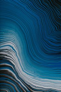 Preview wallpaper waves, paint, liquid, abstraction, blue