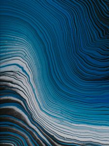 Preview wallpaper waves, paint, liquid, abstraction, blue