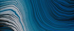 Preview wallpaper waves, paint, liquid, abstraction, blue
