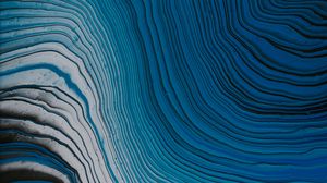 Preview wallpaper waves, paint, liquid, abstraction, blue