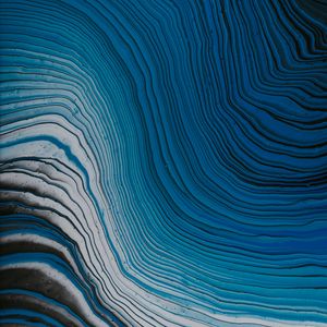 Preview wallpaper waves, paint, liquid, abstraction, blue