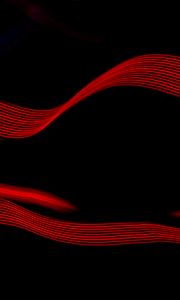Preview wallpaper waves, red, light, abstraction