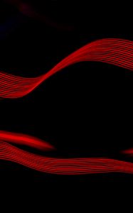 Preview wallpaper waves, red, light, abstraction