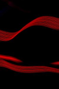 Preview wallpaper waves, red, light, abstraction