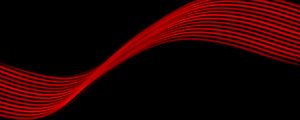 Preview wallpaper waves, red, light, abstraction