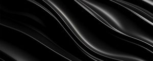 Preview wallpaper waves, relief, glare, black, abstraction