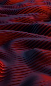 Preview wallpaper waves, relief, surface, 3d