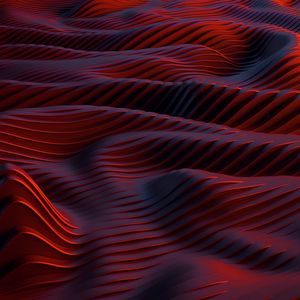 Preview wallpaper waves, relief, surface, 3d