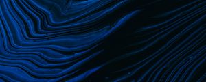 Preview wallpaper waves, ripples, abstraction, blue, dark