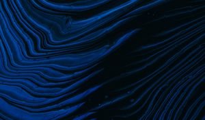 Preview wallpaper waves, ripples, abstraction, blue, dark
