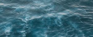 Preview wallpaper waves, ripples, aerial view, water, sea