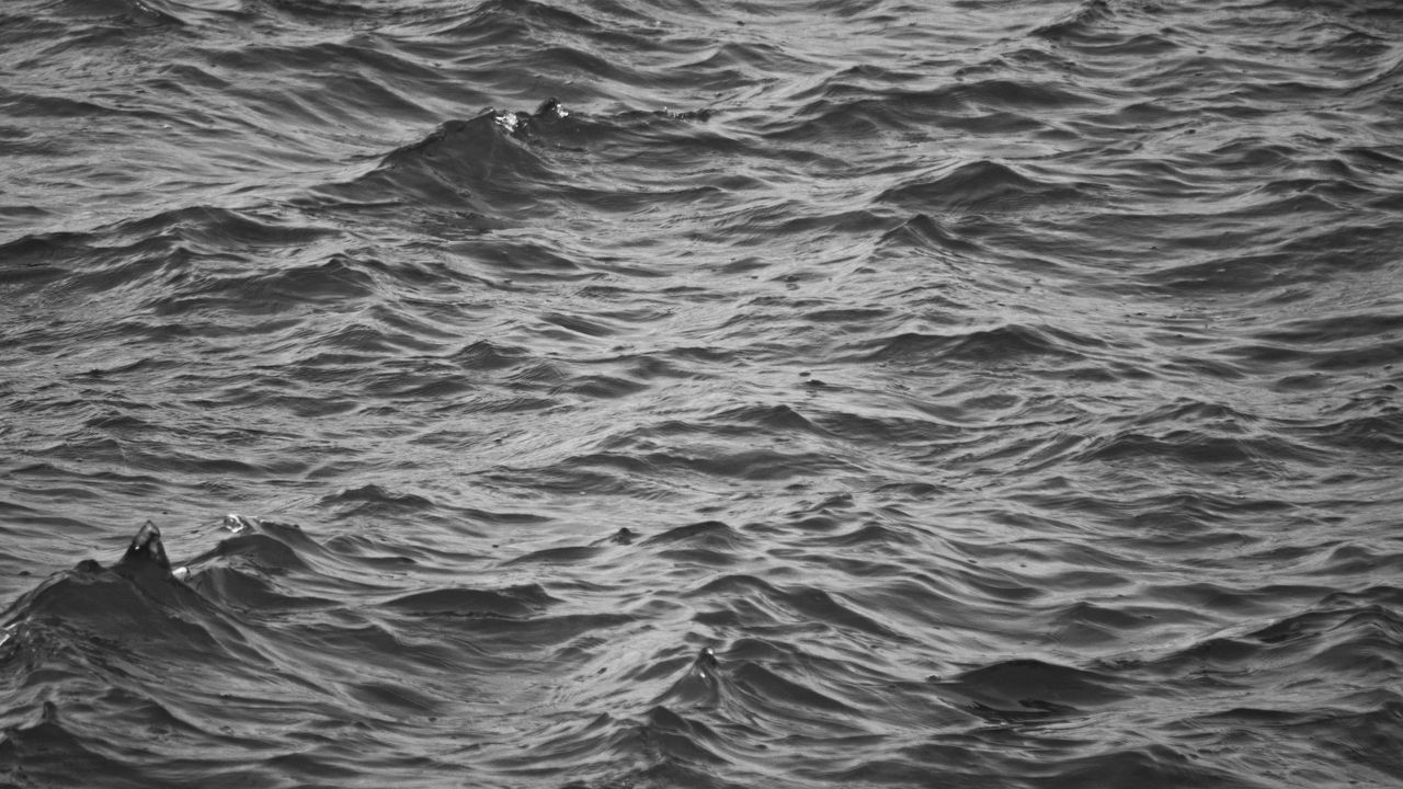 Wallpaper waves, ripples, bw, water