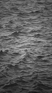 Preview wallpaper waves, ripples, bw, water