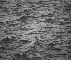 Preview wallpaper waves, ripples, bw, water