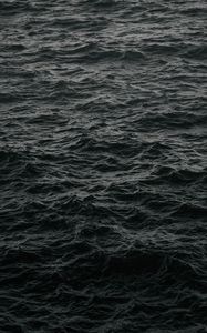 Preview wallpaper waves, ripples, dark, water, sea