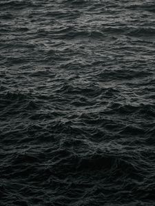 Preview wallpaper waves, ripples, dark, water, sea