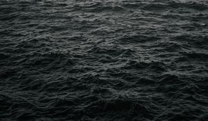 Preview wallpaper waves, ripples, dark, water, sea