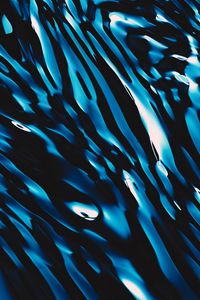 Preview wallpaper waves, ripples, dark, blue, abstraction