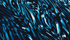 Preview wallpaper waves, ripples, dark, blue, abstraction
