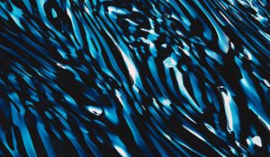 Preview wallpaper waves, ripples, dark, blue, abstraction