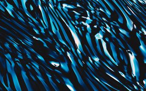 Preview wallpaper waves, ripples, dark, blue, abstraction