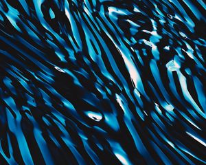 Preview wallpaper waves, ripples, dark, blue, abstraction