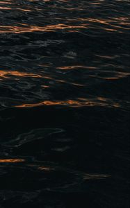 Preview wallpaper waves, ripples, dark, water, surface