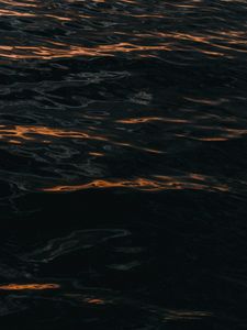 Preview wallpaper waves, ripples, dark, water, surface